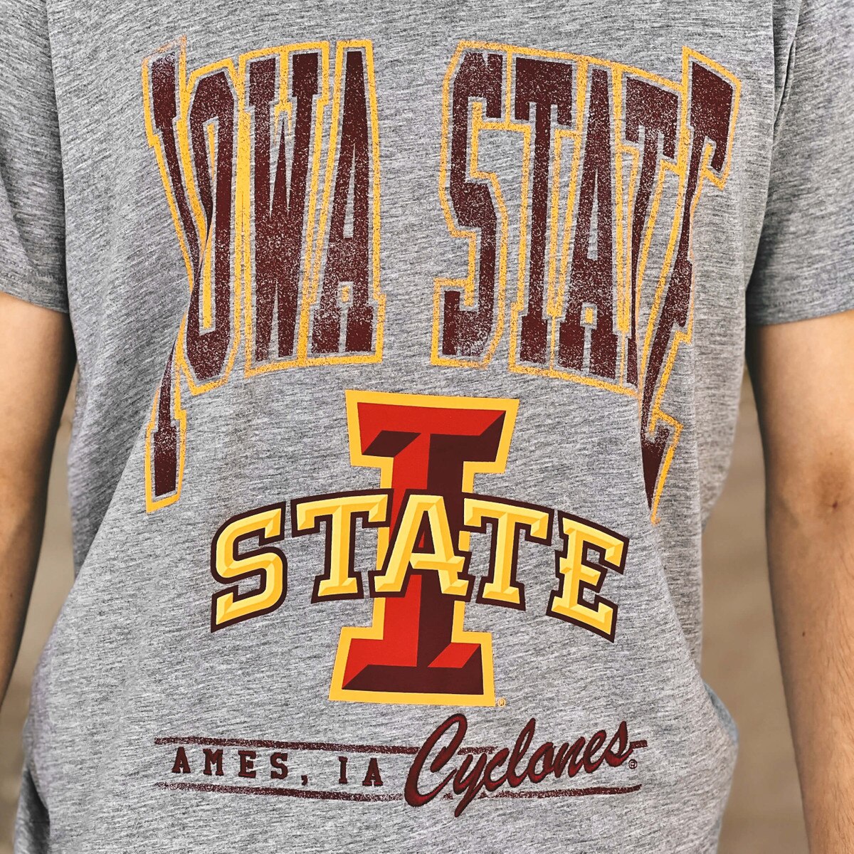 Champion I-State Ames Gray Short Sleeve T-Shirt